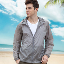 TECTOP Sport outdoor windbreaker sunscreen coat women Spring Summer thin breathable sunscreen jacket men
