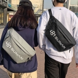 Сумка через плечо, мужская сумка на одно плечо, нагрудная сумка для отдыха, трендовая вместительная и большая поясная сумка, рюкзак