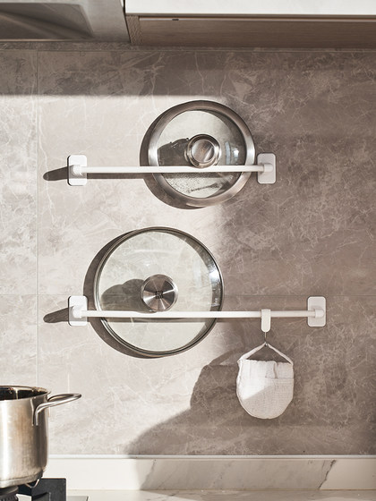 日式壁挂式毛巾杆免打孔挂架置物架毛巾晾晒浴室拖鞋墙壁挂架5133