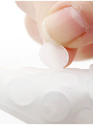 Прозрачная бесшумная защита, мягкие резиновые частицы, клей, круглая капля воды, мягкая резиновая подушка, рисовое дерево 1032