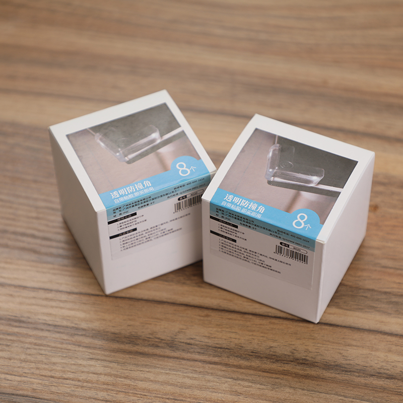 8 only equipped table corner anti-crash cushion anti-collision soft rubber cushion transparent crashworthy angle tea table protection plastic cushion rice wood 4020