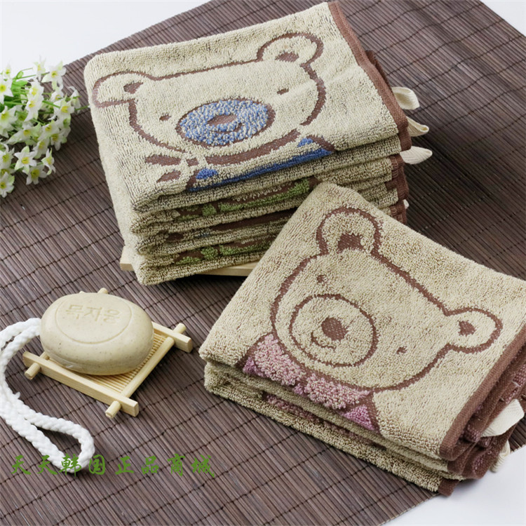 South Korea Imported Laura Bears Pure Cotton Wipe Face Towel Face Towels Nano Super Absorbent