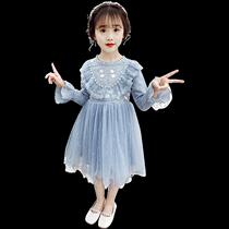Childrens dress 4 girls spring dress 2020 new spring and autumn fashionable 6 princess skirt 5 little girl foreign 8 years old