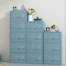 Free combination bookcase length 30 40CM wide step height 80 132 106cm children with door bookshelf high and low cabinet