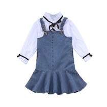 1 meter 4 primary school students 3rd grade 2 spring and autumn days 5 wear 6 childrens fashion long-sleeved clothes Korean skirt set of girls