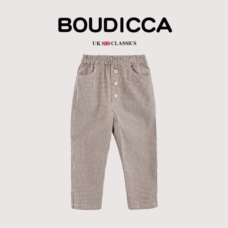 British BOUTICCA children's clothing summer new products children's temperament heavy industry retro elastic waist thin casual trousers