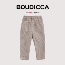 British BOUTICCA childrens clothing summer new products childrens temperament heavy industry retro elastic waist thin casual trousers