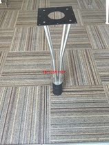 Desk stainless steel four-line leg desk leg desk leg table foot conference table foot single foot stand foot