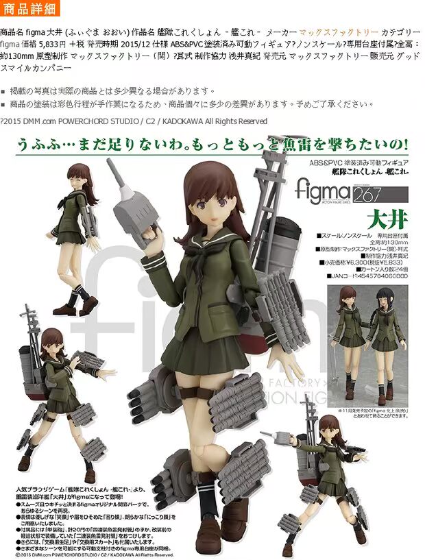 Phiên bản tiếng Nhật của bộ sưu tập hạm đội MAX figma Dajing có thể làm điều đó - Capsule Đồ chơi / Búp bê / BJD / Đồ chơi binh sĩ mô hình bandai