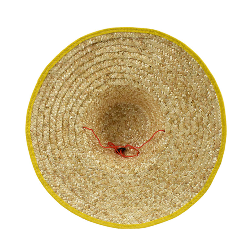 Large construction site farmers agricultural straw hat shade male worker with rainproof farming weaving hat fisherman female