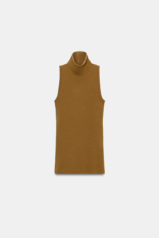 Women's High-End Simple Solid Color High-Neck Sleeveless Top 4174001 706