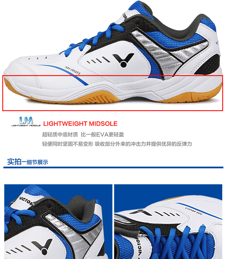 Chaussures de Badminton uniGenre VICTOR - Ref 841556 Image 13