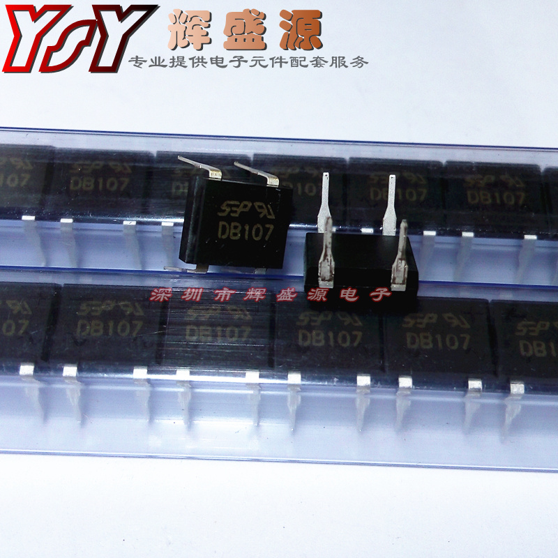 New SEP DB107 rectifier bridge straight plug DIP-4 1A 1000V large chip bridge stack straight