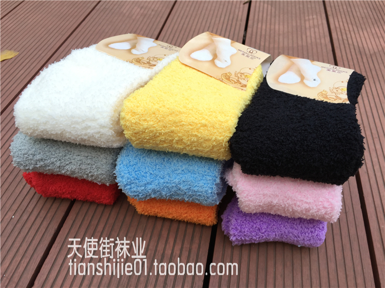 Mùa đông cộng với nhung dày của phụ nữ vớ len len ấm nhung nhung vớ cotton tất vớ của phụ nữ vớ trong ống tất dài