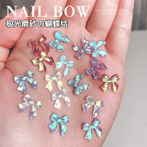  2021 Net celebrity explosion small accessories nail aurora bow decoration jewelry matte symphony three-dimensional nail accessories