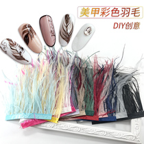 Nail Jewelry Feather Decoration DIY Nail Accessories Nail Polish Glue Bride Phototherapy Armor Show New Autumn and Winter Products