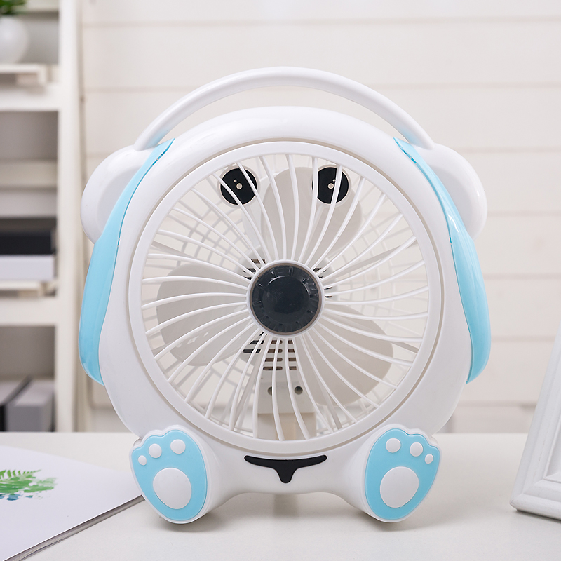 Mini cartoon small fan small electric fan student dormitory bed bedside fan Silent desktop small table fan