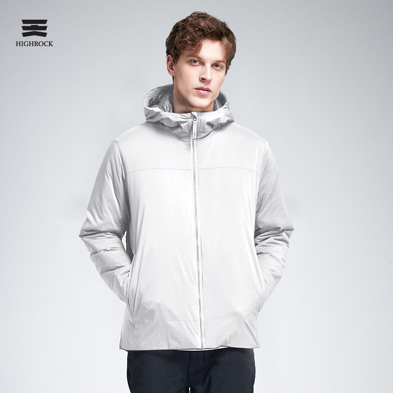highrock sky stone outdoor cotton suit with cap casual dynamic warm and splash water New snowy cotton jacket man's - Taobao