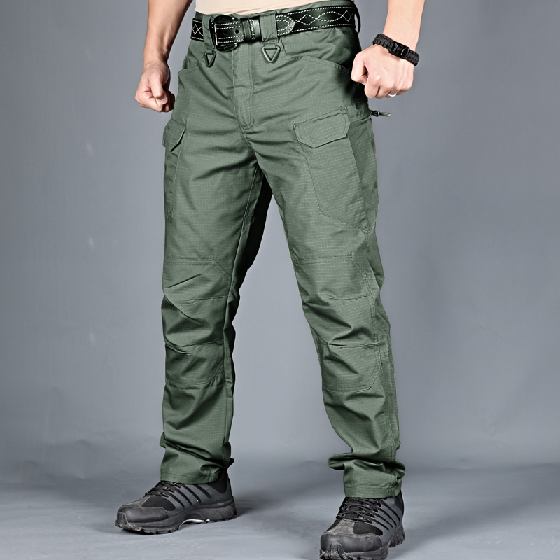Spring Autumn Tactical Speed Dry Pants Men Special Soldiers Outdoor Work Training Pants Tooling Security Clothing Military Fans Casual Loose Long Pants