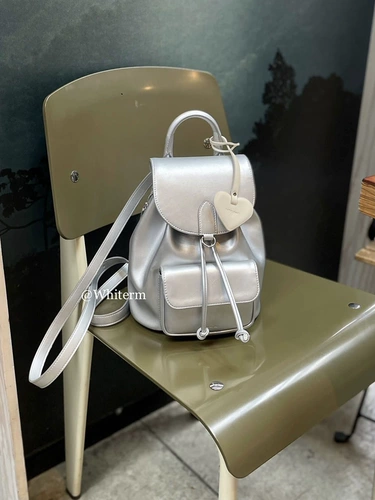 Брендовая вместительная и большая сумка, серебряный портативный рюкзак, Южная Корея