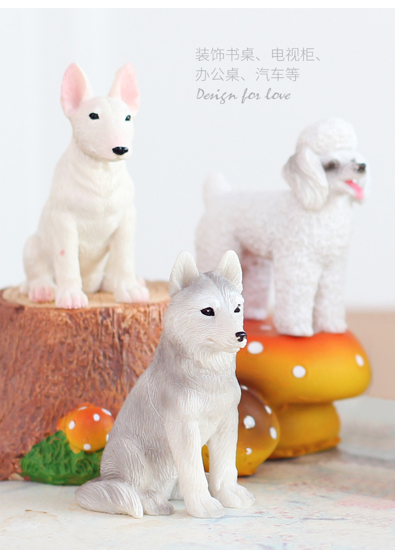 Mini Puppy Trang trí Mục vụ Sáng tạo Trang trí Nhà Lọ hoa Cảnh Động vật nhỏ Dễ thương Hoạt hình Keji Trang trí - Trang trí nội thất mẫu tủ trang trí phòng khách đẹp