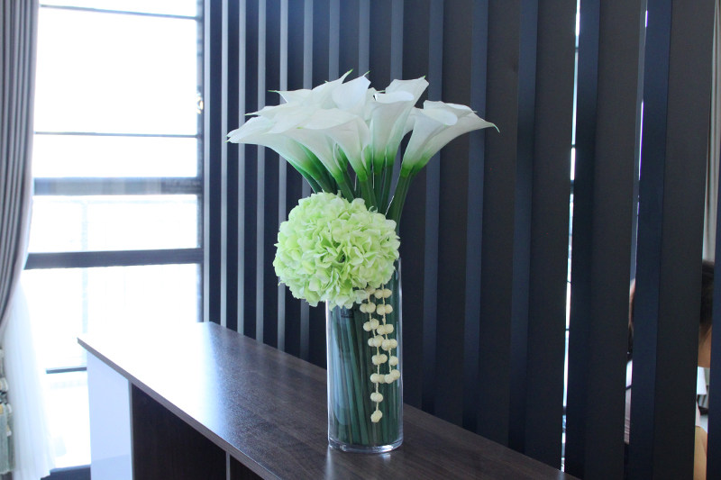 店主推薦 Wo 仿真花硅膠馬蹄蓮海芋套裝花藝家居裝飾花假花客廳餐桌花卉 Yahoo奇摩拍賣