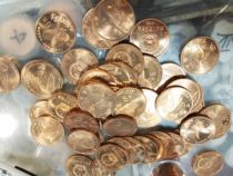 7th grade coin with rust spots authentic 1993-1999 rare wild animals giant panda golden monkey tiger dolphin butterfly sturgeon 10 coins