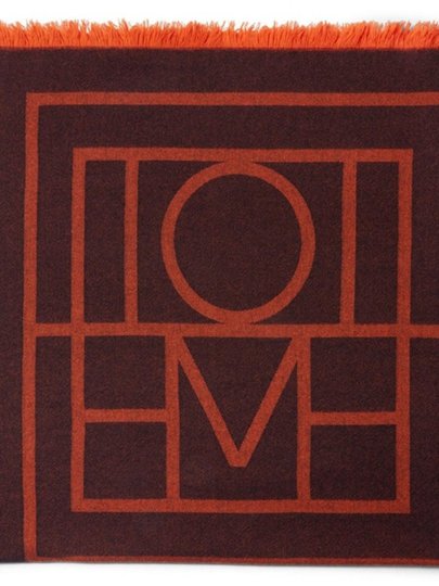 Swedish niche TOT scarf for women 24 spring and winter jacquard square scarf thickened ins same style geometric wool cashmere shawl