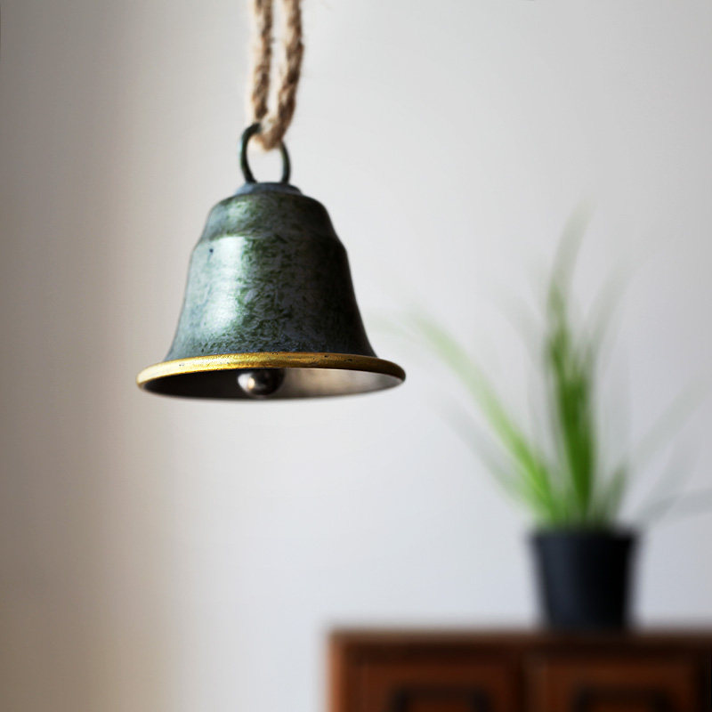 Large Japanese-style hanging wind chime home pendant door decoration bell nostalgic retro bell do old style cafe decoration