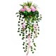 Simulation rose wall hanging wall hanging decorative flower basket silk flower fake flower pendant indoor wall flower pot simulation hanging wall flower