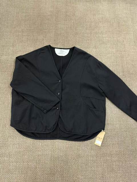 New Simple and Artistic V-Neck Pure Cotton Loose Casual Patchwork Cardigan Thin Jacket for Women 33060