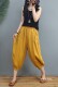 Artistic Versatile Solid Color Cotton and Linen Casual Pants for Women, 2025 Summer New Style, Loose-Fitting, Slimming Lantern Pants