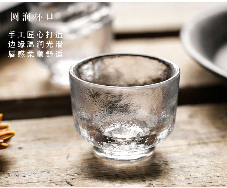 Wonder HOME Nhật Bản Sáng tạo Búa rượu thủy tinh Sake Cup Ấm hơn Một nồi Bốn ly Đặt Rượu vang trắng Rượu vang vàng - Rượu vang đồ khui rượu vang