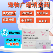 Pfizer 500mg amoxicillin clavulanate potassium pet dog dermatological urethritis uteritis 10 capsules