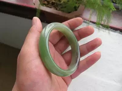 Hetian Jade three-color green bracelet 5 88