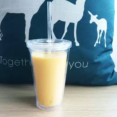 Plastic sippy cup Japanese style simple Cup drink juice cup large capacity student couple creative gift Cup