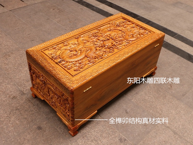 Cao cấp đầy đủ hương nhang hộp sơn hộp / Ssangyong chơi hạt / khắc sâu bốn mặt đầy chạm khắc nhà máy khắc gỗ Dongyang bán trực tiếp - Cái hộp hộp đựng tiền bằng gỗ