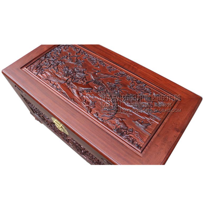 Cao cấp đầy đủ hộp gỗ thơm, hộp tốt, chim chạm khắc, phượng hoàng, cấu trúc full đầy đủ, hộp cưới có đế - Cái hộp hộp gỗ đựng đồ