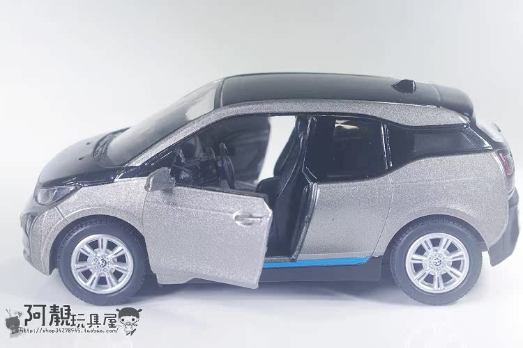 Mô phỏng chính hãng Kéo lại Hợp kim Khái niệm Mô hình xe tĩnh BMW BMW I3 Quà tặng cho trẻ em có thể mở xe đồ chơi trẻ con