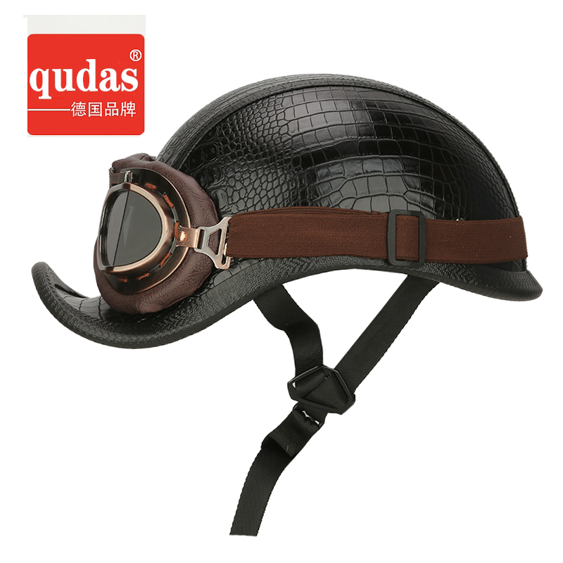 German Qudas Chidas Electric Motorcycle Helmet Hale Lads Armor Half Armor Retro Storage Battery 3C Certified Helmets