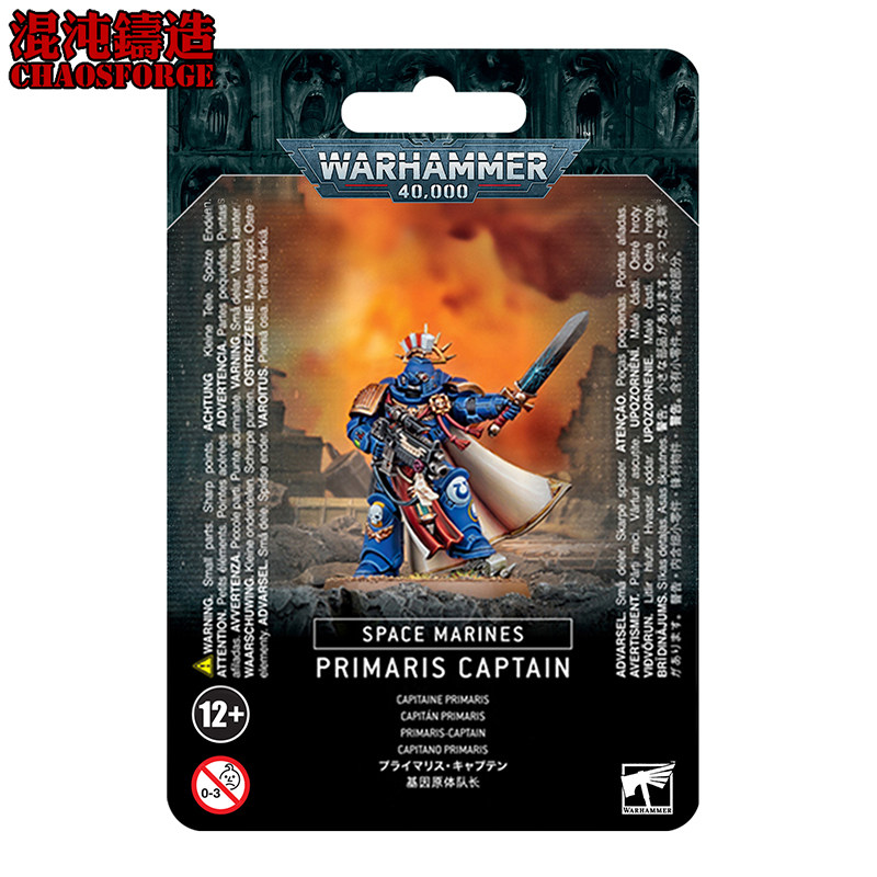 Combat Hammer 40K Interstellar Warrior Original Cast of Long Primaris Captain