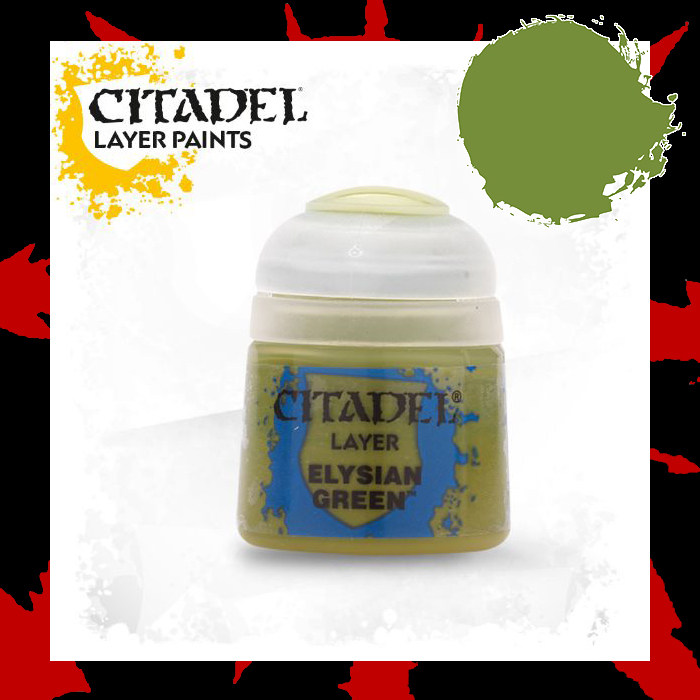 Chaos Casting] Warhammer hierarchy lacquer Layer Elysian Green Elysia Green
