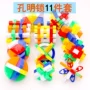 Khóa Kong Ming Lu Ban khóa nhựa phù hợp với màu sắc trẻ em sức mạnh trí tuệ giải nén người lớn mở khóa học sinh tiểu học đồ chơi não búp bê