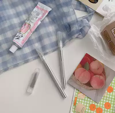 Japanese Ins Simple hand cutting art carving knife Student DIY hand account tool Sharp unboxing knife