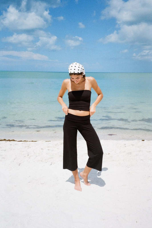 High-Waisted Yoga Capri Pants, Wide-Leg Pants, Priscilla Capri Pants High-Waisted Yoga Capri Pants, Wide-Leg Pants, Priscilla Capri Pants