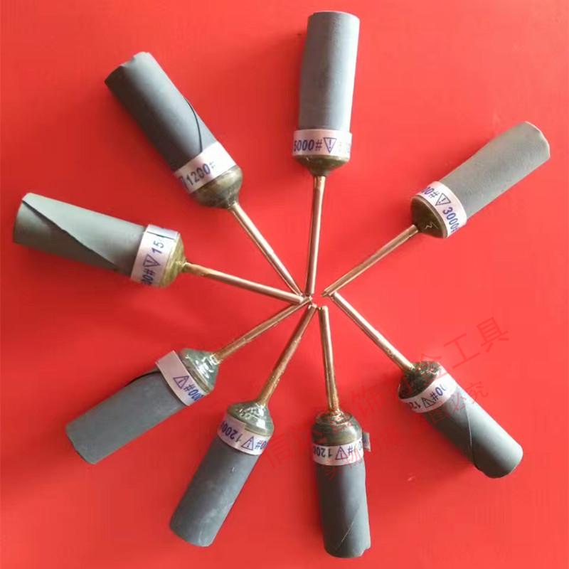 2 35 shank imported water sand paper stick wheel grinding head olive nuclear carved wood carved jade engraved mirror polished tool