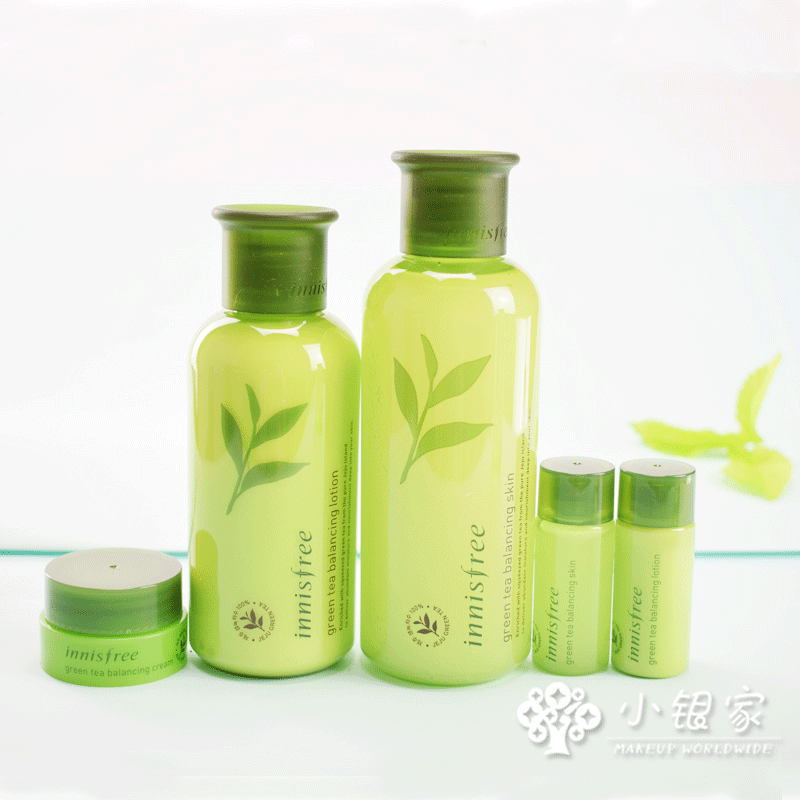 innisfree/悦诗风吟韩国绿茶精粹水乳套装 补水保湿水油平衡