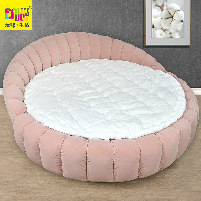 New cotton round mattress with mattress thickened cotton flocculation by core quilt hand-made cotton bedding white