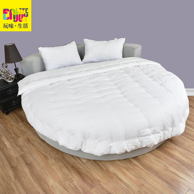 Handmade cotton quilt core winter quilted with cotton quilt thickened warm round quilted with bile U shaped bedding round bed by the core set-Taobao