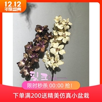 Flower Crown shun flower art European style rich single dance orchid Hong Kong home decoration vase flower arrangement NEW